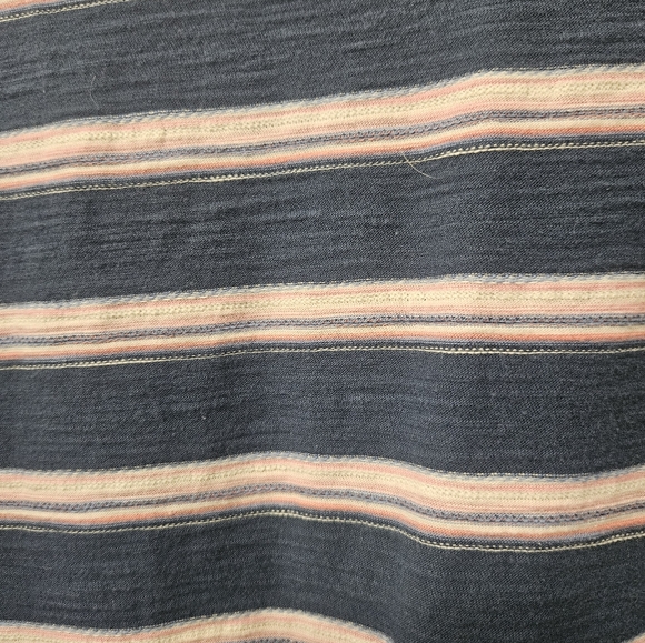 Chaps womens striped t-shirt size 2XL. Blue, pink, and white. - Picture 7 of 9